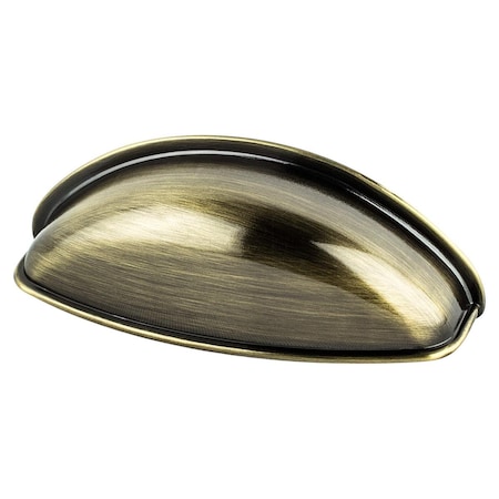 Berenson 64 mm CC Euro Moderno Cup Pull with Brushed Antique Brass 9713-1BAB-P